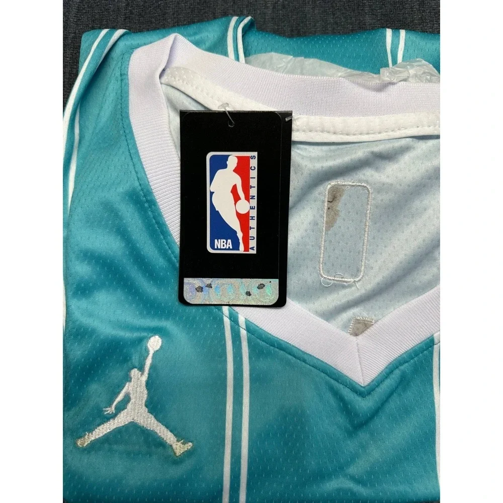 Jordan Charlotte‎ Hornets LaMelo Ball 1 Statement Jersey Teal Mens 44 Small NEW
